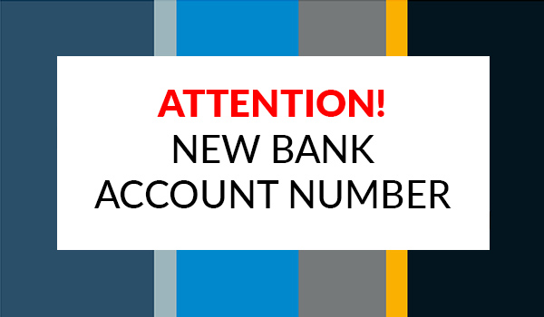 Nowy numer konta bankowego