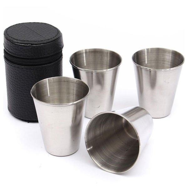 Stainless steel shot glass 4 pcs set All products Gadget Master