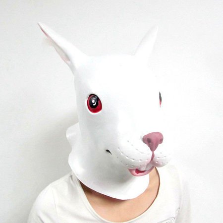 Rabbit mask - white