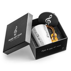 Zestaw muzyka duo - Kubek GITARA KLASYCZNA + podkładka 