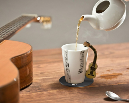 Zestaw muzyka duo - Kubek GITARA KLASYCZNA + podkładka 