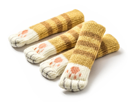 Skarpetki na krzesła, stoły, meble - KOCIE ŁAPKI