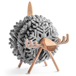 Podkładki filcowe ŁOŚ (12 szt.) - SZARE