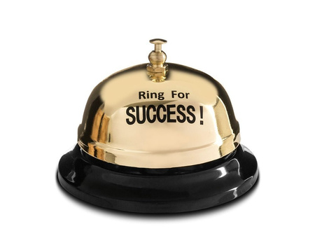 Biurkowy dzwonek na SUKCES (Ring for SUCCESS!) 