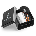 Zestaw muzyka duo - Kubek SKRZYPCE + podkładka