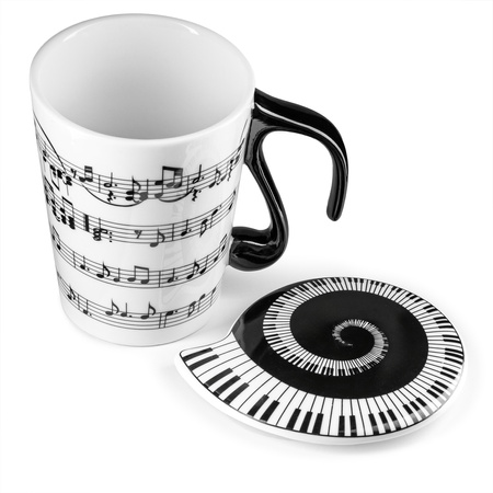 Kubek muzyka z pokrywką - UWERTURA
