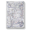 Notes FOLLOW YOUR DREAMS - srebrne cekiny 