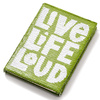 Notes z cekinami LIVE LIFE LOUD